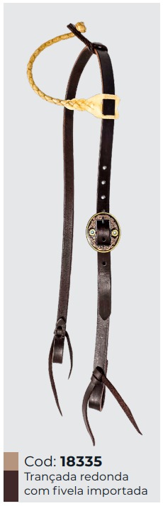 Trançada redonda com fivela importada