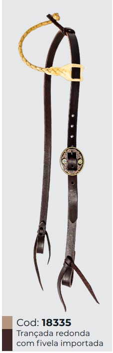 Trançada chata com fivela importada