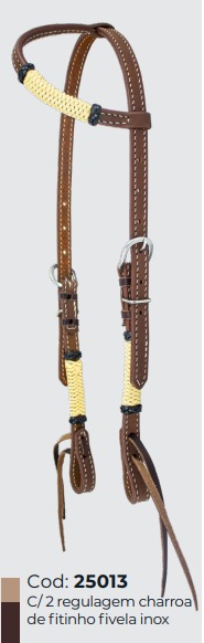 C/ 2 Regulagens Charroa de Fitinho Fivela Inox