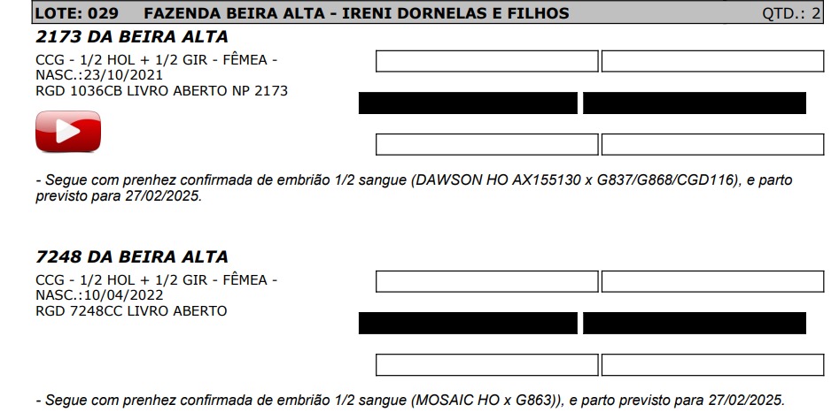 LOTE 29 1036-CB 7248-CC