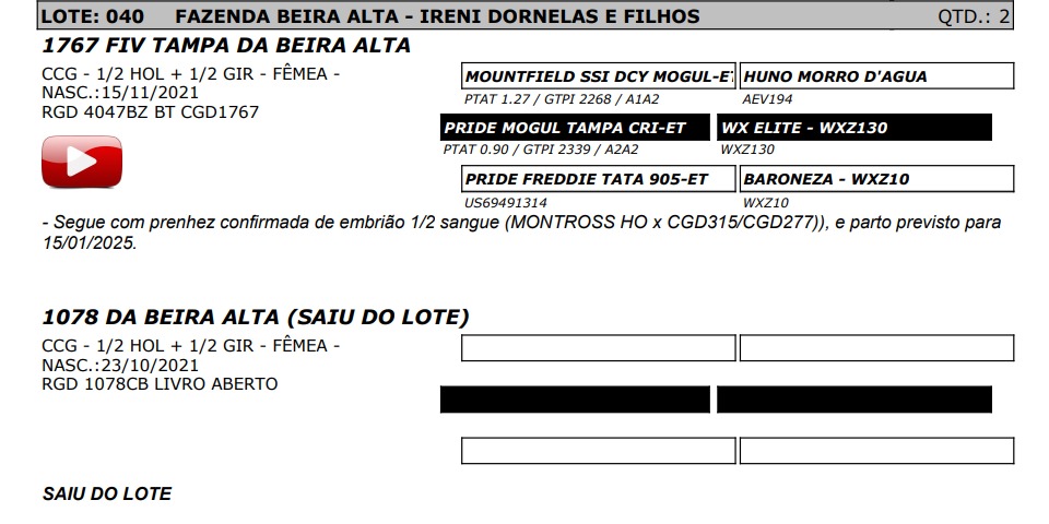 LOTE 40 1078-CB 4047-BZ