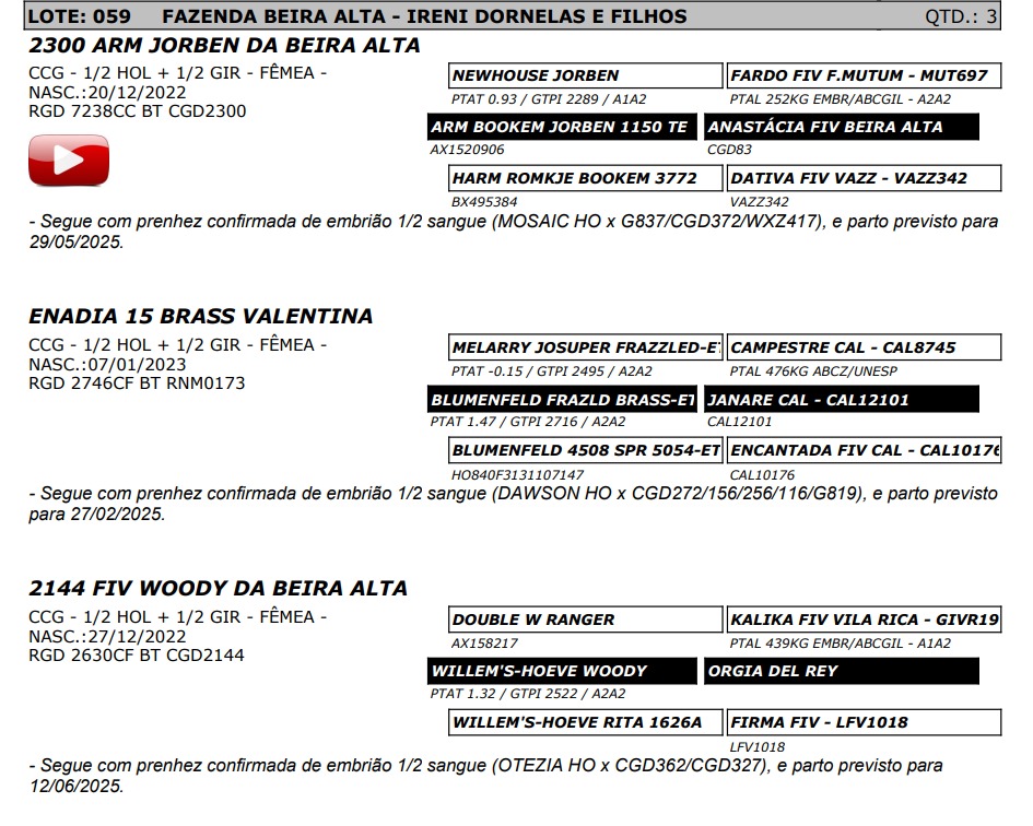 LOTE 59 2630-CF 2746-CF 7238-CC