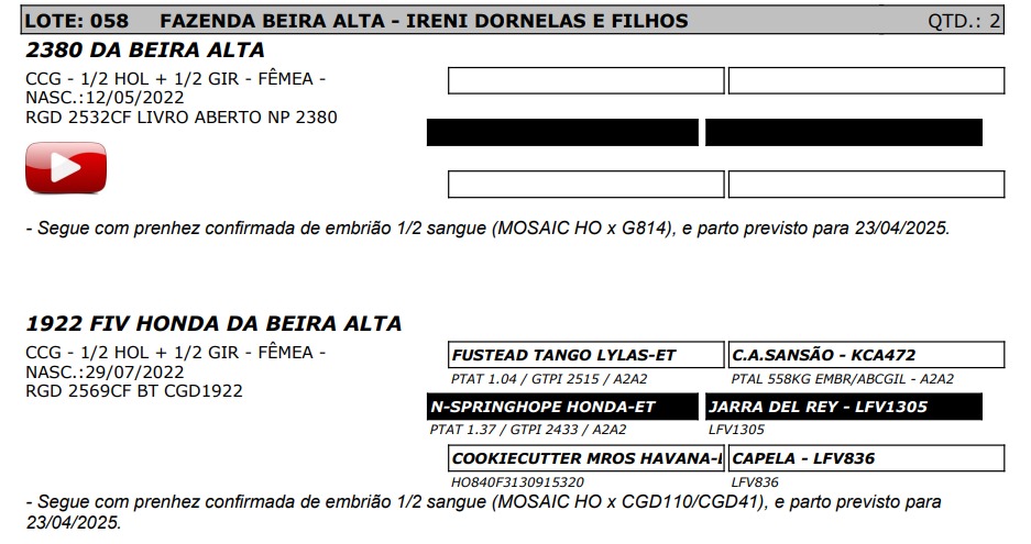 LOTE 58 2569-CF 2532-CF