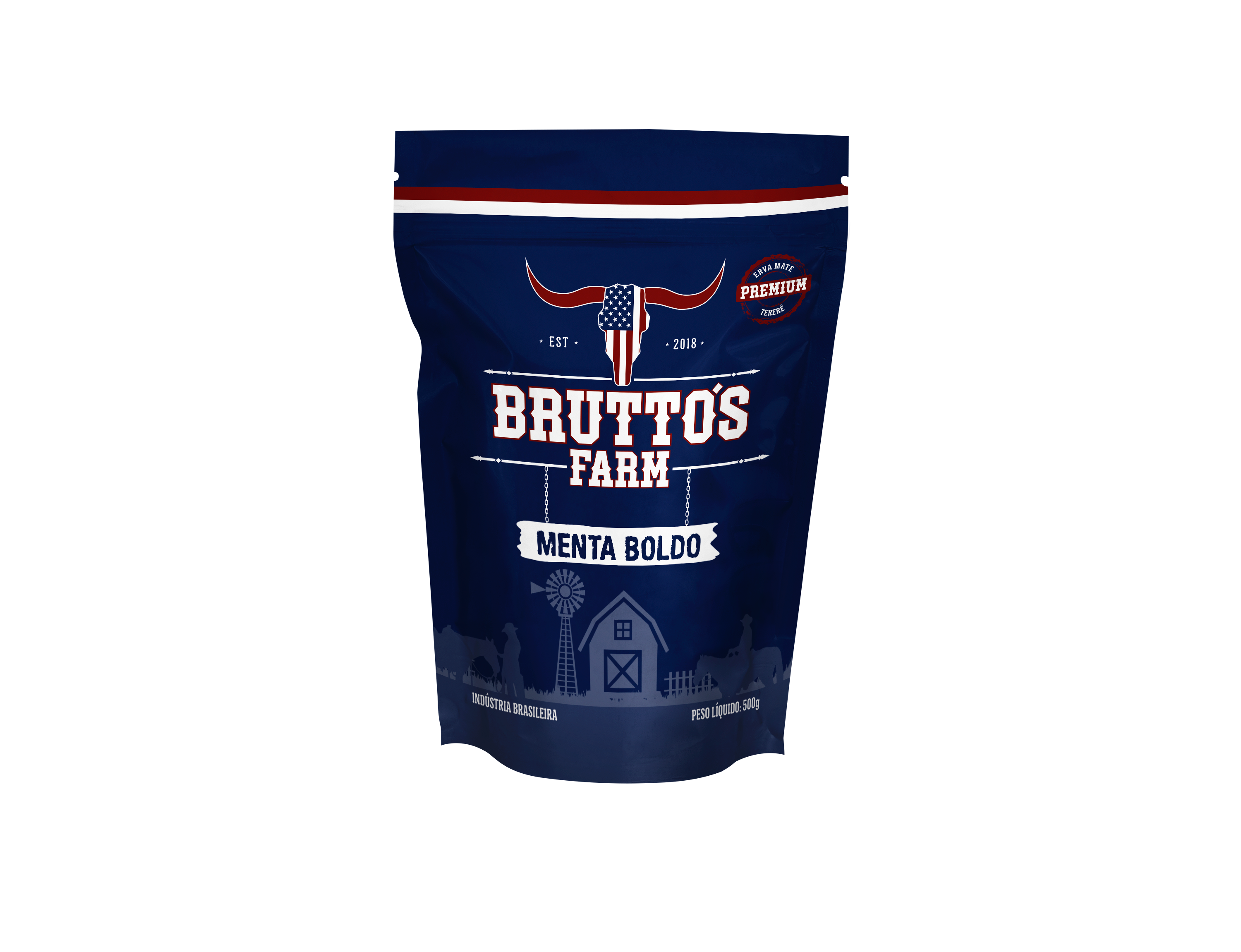 Menta Boldo: Erva Mate Premium Tereré 500g