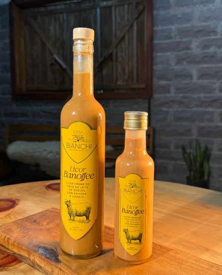 Licor de Doce de Leite de Ovelha Com Banoffee Casa Bianchi 250ml