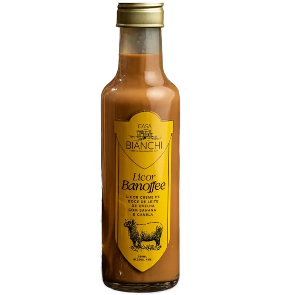 Licor de Doce de Leite de Ovelha Com Banoffee Casa Bianchi 250ml