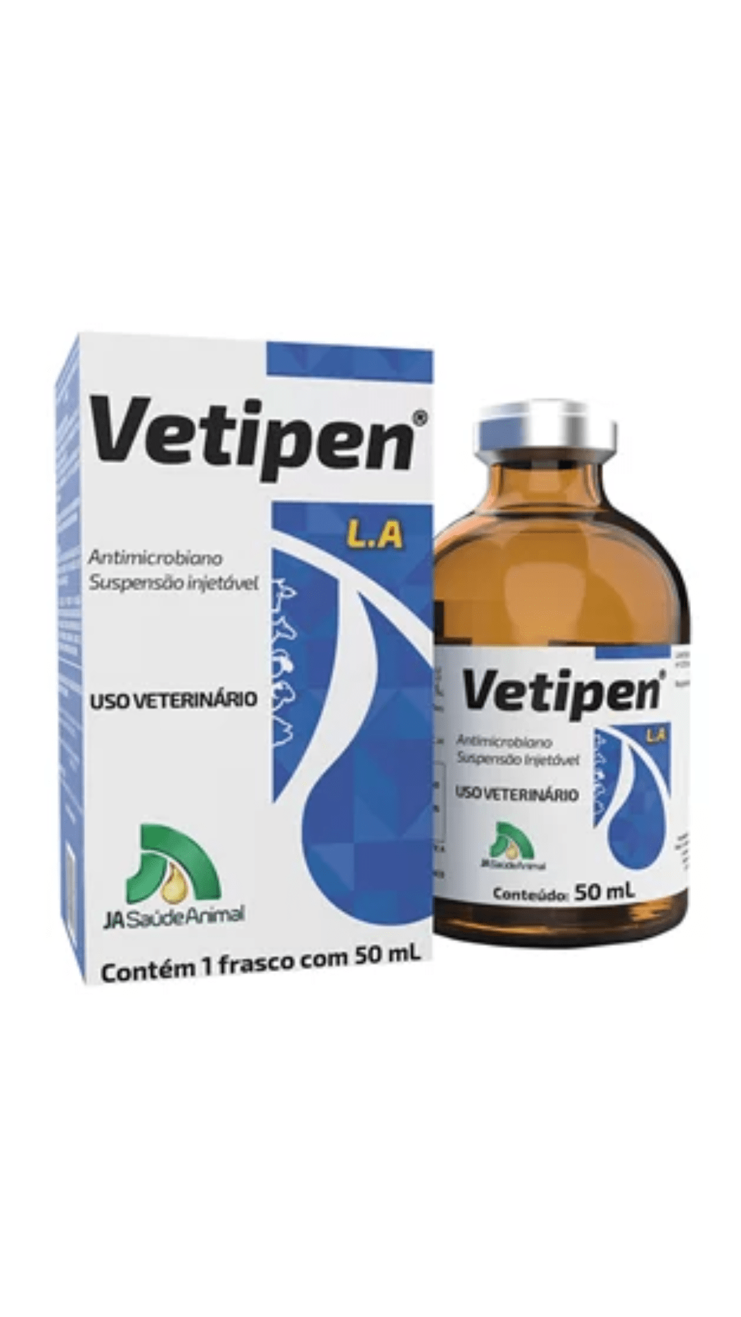 Vetipen La Antimicrobiano Injetável 50ml - Ja Saúde Animal