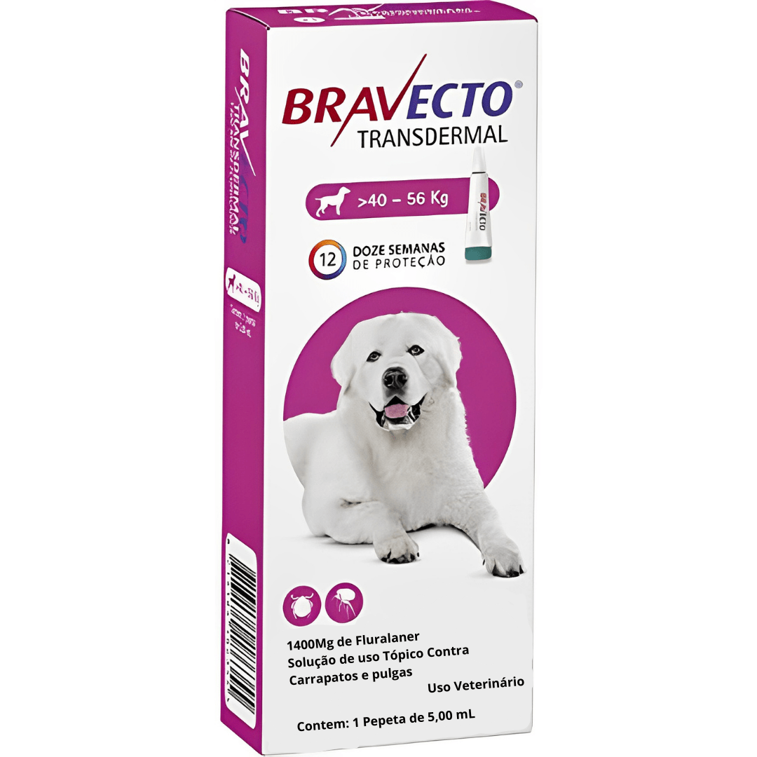 Bravecto 1000mg (40 Até 56kg) - Msd