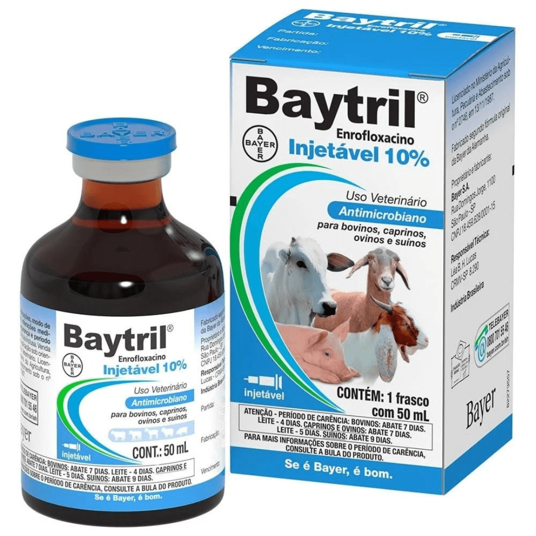 Baytril Inj 10% 50ml - Elanco