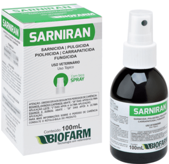 Sarniran 100ml Spray Grandes Animais - Biofarm
