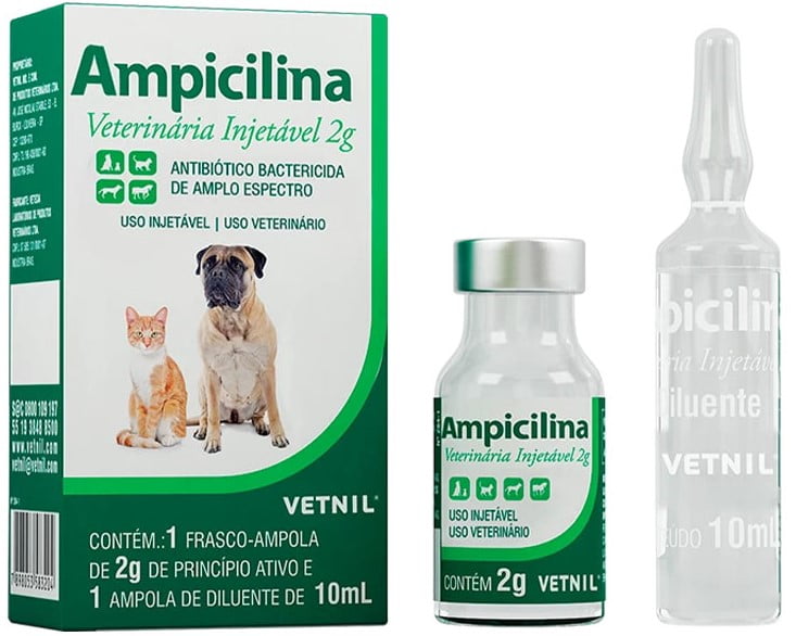Ampicilina Inj 2g - Vetnil
