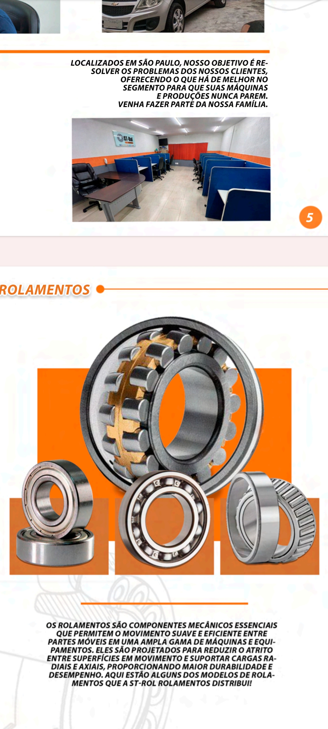 Rolamentos agrícola e industrial peças de reposição