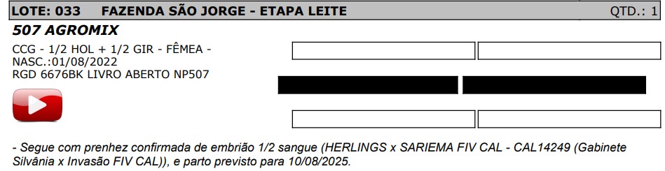 LOTE 33 - AGROMIX - NP 507