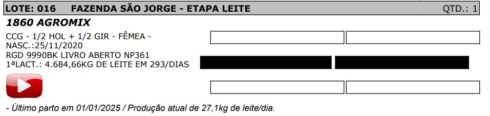LOTE 16 - 1860 AGROMIX - NP 361