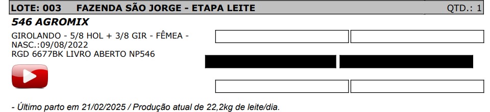 LOTE 03 - AGROMIX- NP 546