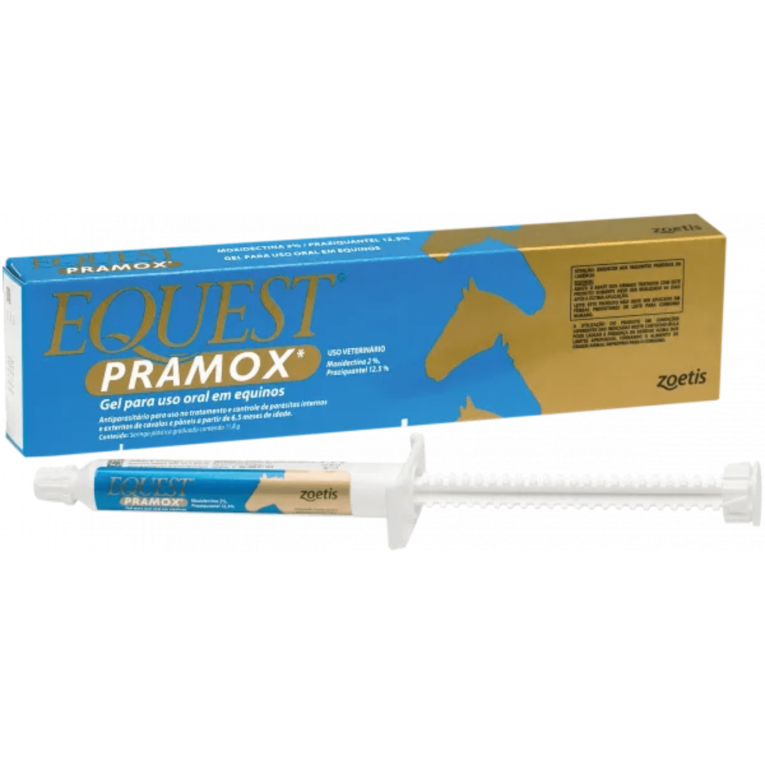Equest Pramox - Antiparasitário Moxidectina E Praziquantel Para Equinos - Zoetis