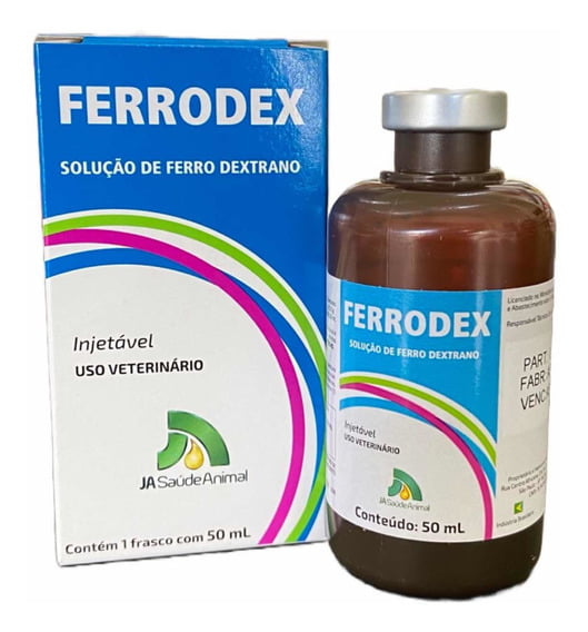 Ferrodex 50ml - Ja Saúde Animal
