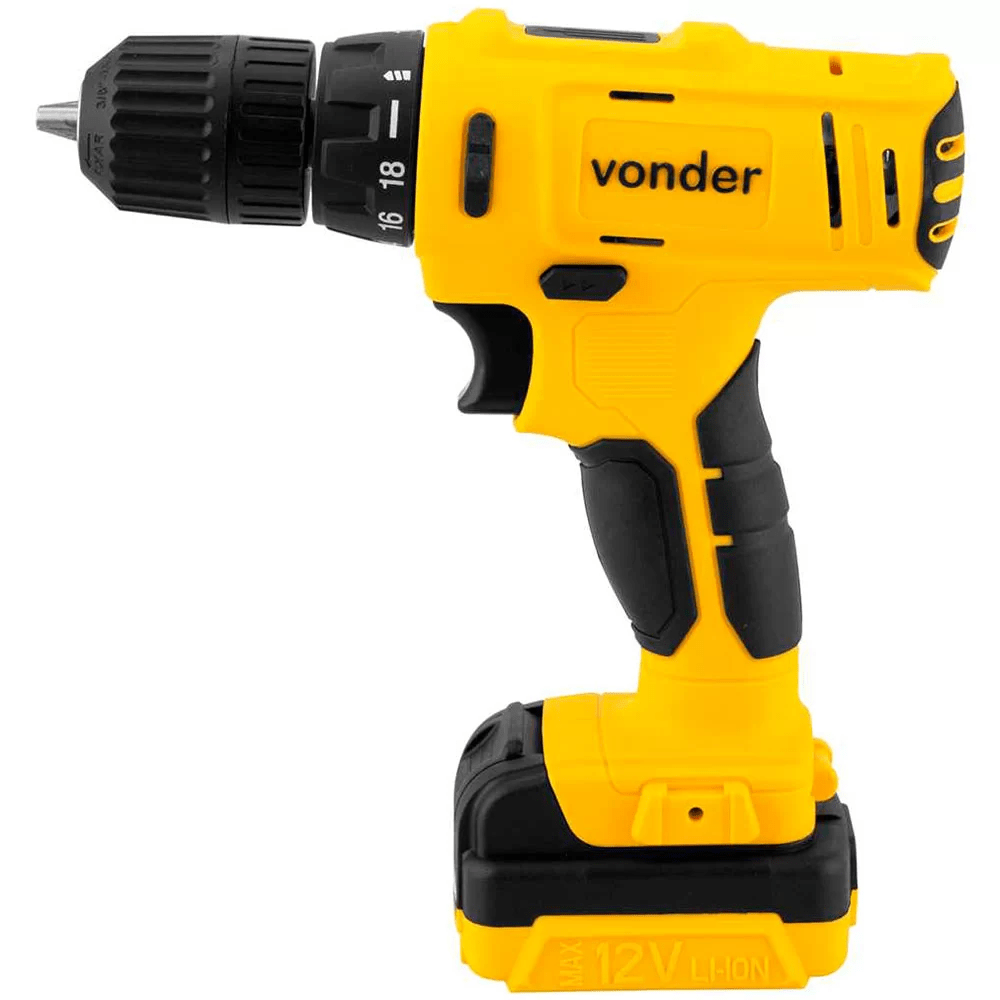 Furadeira/parafusadeira 3/8 A Bateria 12v - Vonder