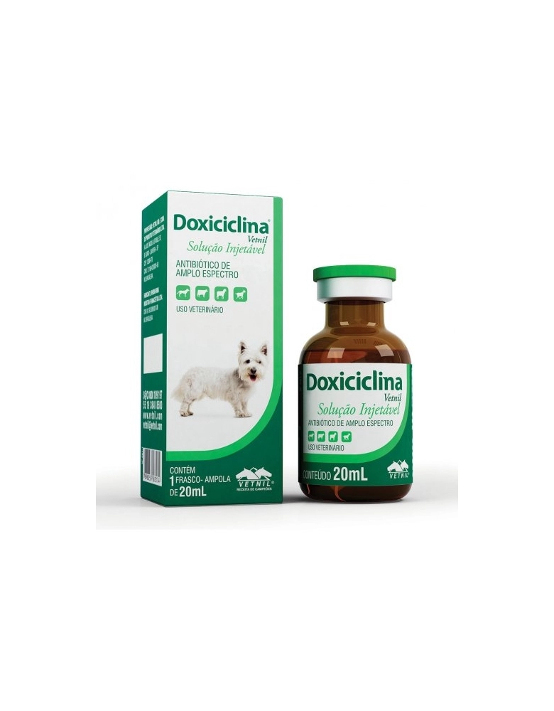 Doxiciclina Antibiótico P/cães E Gatos 20ml - Vetnil