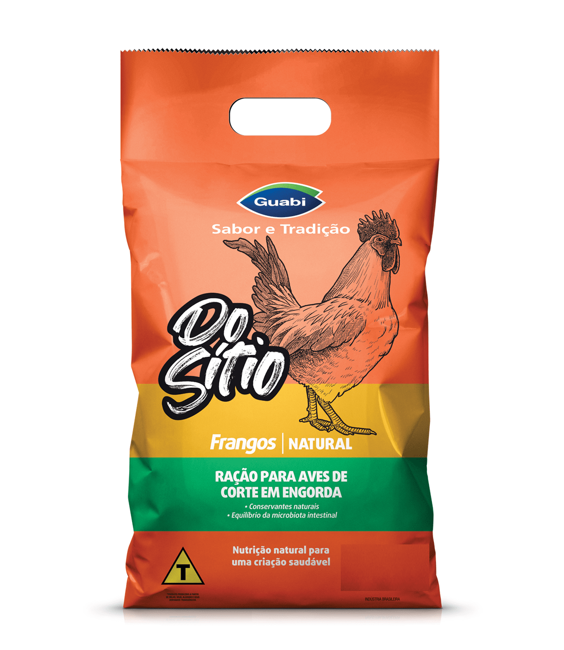 Ração Aves Frangos/engorda Nat 20kg - Guabi