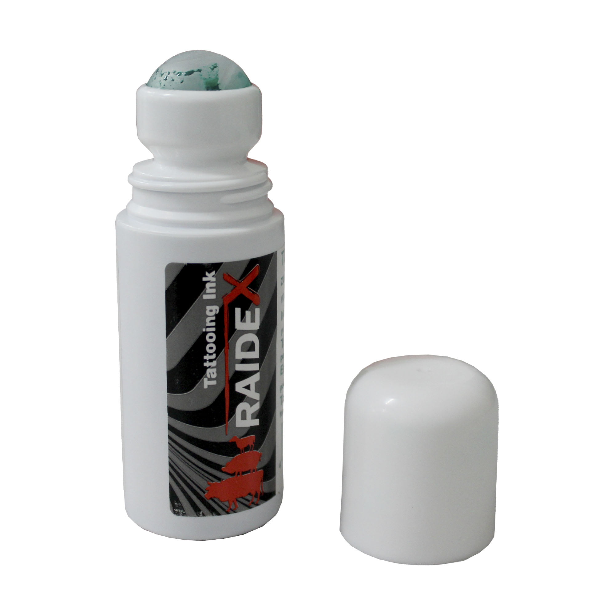 Tinta Tatuadeira Verde Roll On 80ml - Raidex