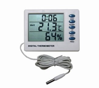 Termômetro Higrômetro Externo/interno Máx/mín C/alerta De Relógio - Walmur