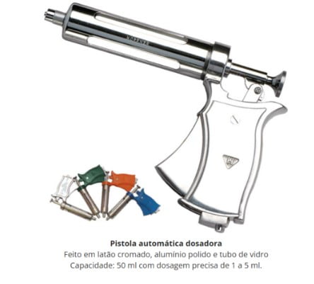 Pistola Auto 50ml Blister Prata - Hoppner