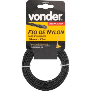 Fio De Nylon 1,8mmx15m Silencioso - Vonder