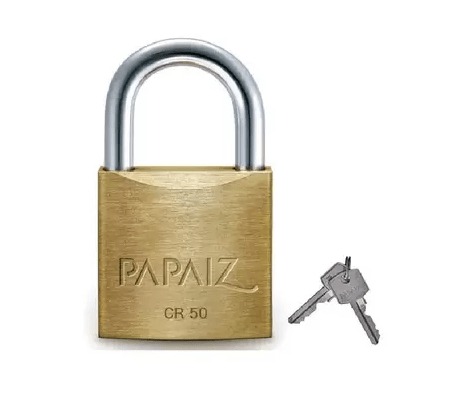 Cadeado Latão 50mm - Papaiz