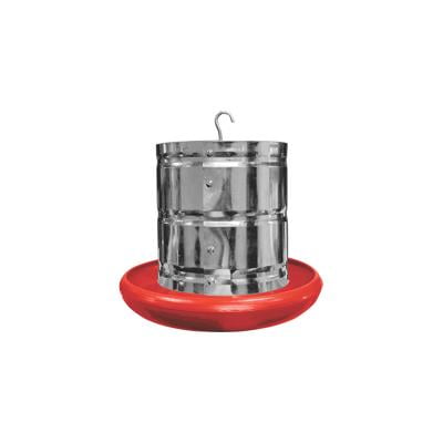 Comedouro Aves 3kg Tub.metal Base Plástica