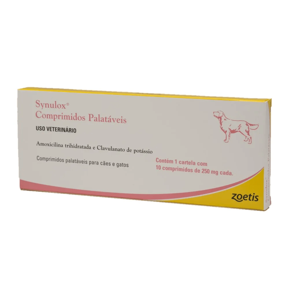 Synulox (pet) 250mg Com 10 Cápsulas - Zoetis