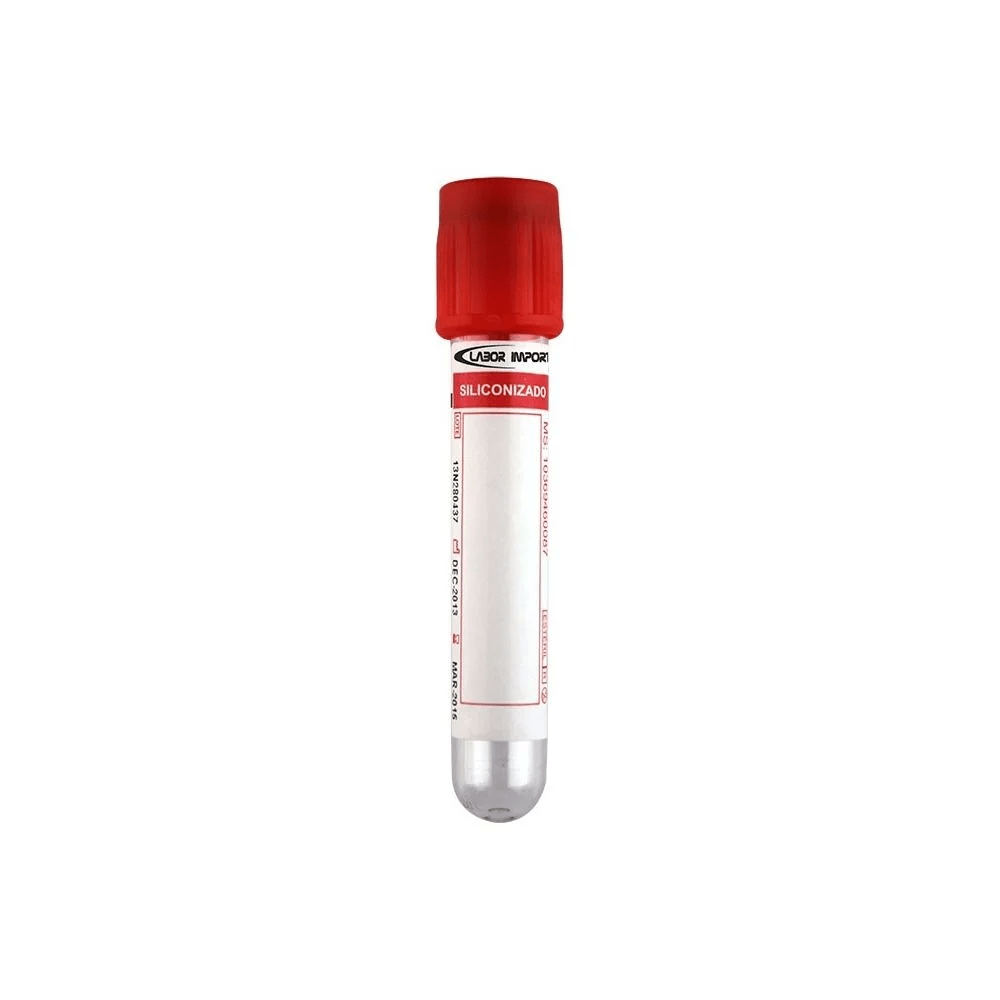 Tubo Coleta Sangue Vermelho - 4ml (13x75mm) - Labor Import