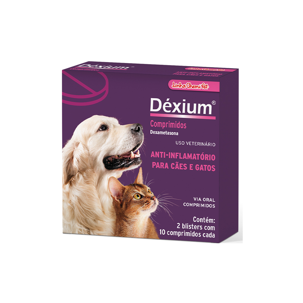 Déxium Anti-inflamatório Comprimidos C/20 - Chemipet