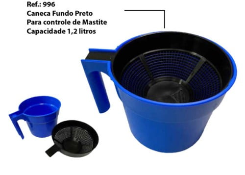 Caneca De Fundo Preto P/teste De Mastite - Hoppner