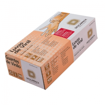 Luva Vinil Tam. P S/pó C/100 Un - Descarpack