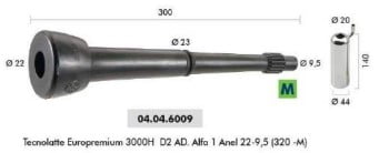 Teteira Borracha Tp3000 Ad.alfa 1 Anel 22x9,5 C/4 - Agrozootec
