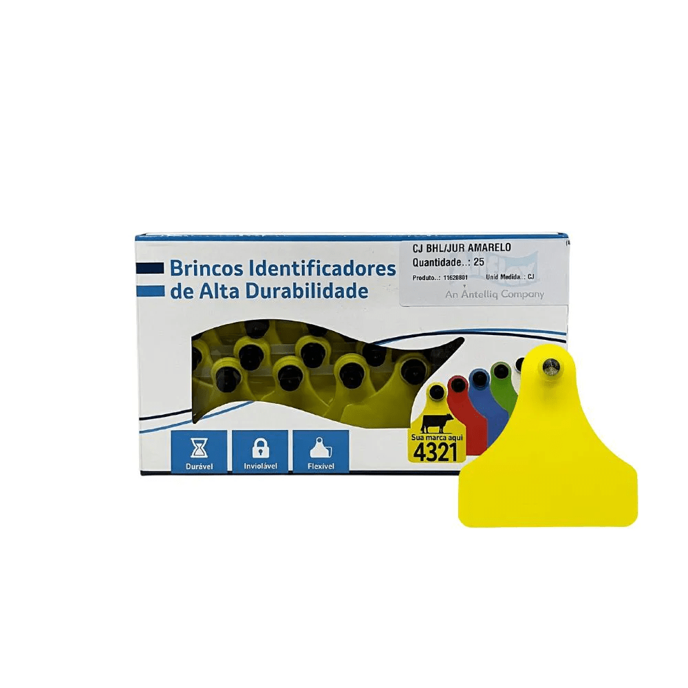 Brinco Brucelose Rb19 Amarelo Unitário - Allflex