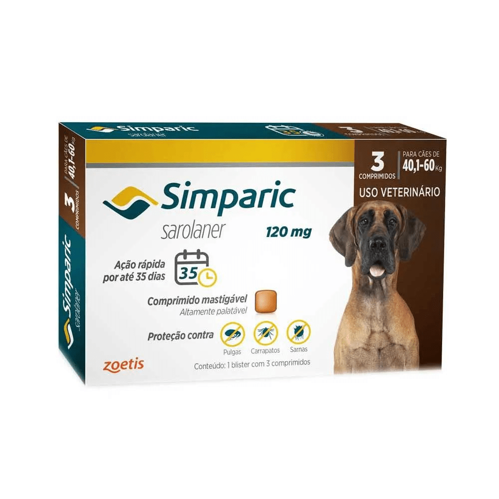 Simparic C/3 Comp. 120mg (40 A 60kg) - Simparic