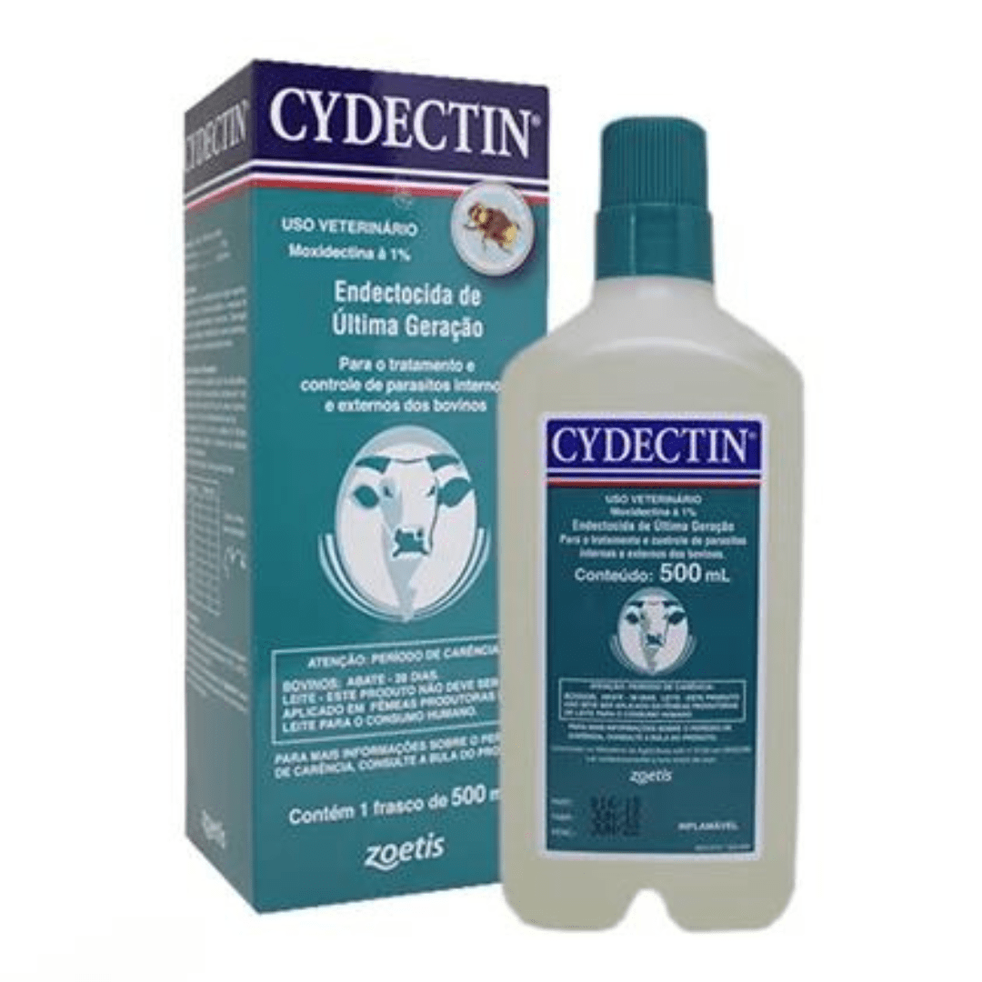 Cydectin Endectocida A Base De Moxidectina 1% Injetável 500 Ml - Zoetis