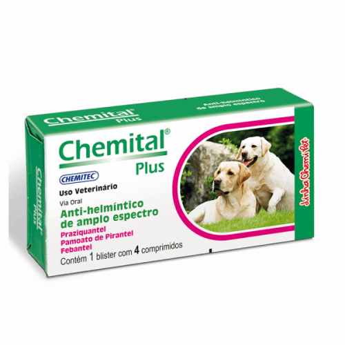 Chemital Plus Cães Adulto C/4 Comp - Chemical