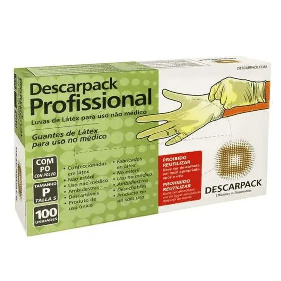 Luva Latex Tam. P Prof Com Pó - Descarpack