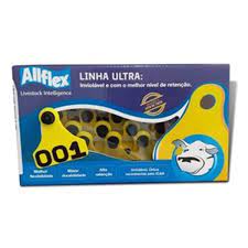 Brinco Maxx C/numero Amarelo C/25 - Allflex