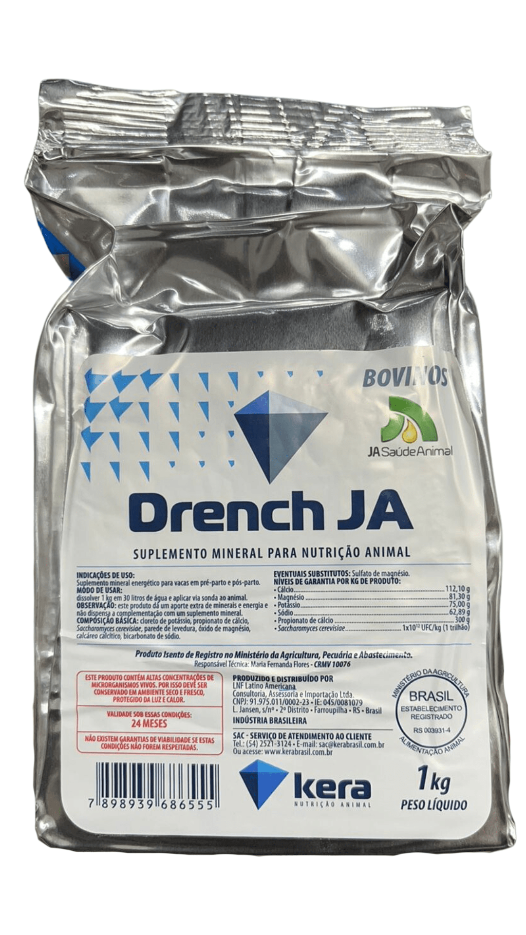 Drench Ja Suplemento Mineral 1kg - Ja Saúde Animal