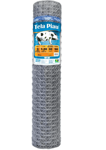 Tela Hexagonal Piau 3 Bwg 18x0,80x50m - Morlan