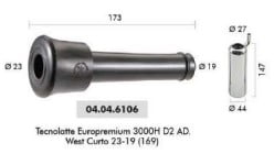 Teteira Borracha H3000 Adwest Curto 23x19 C/4 - Agrozootec