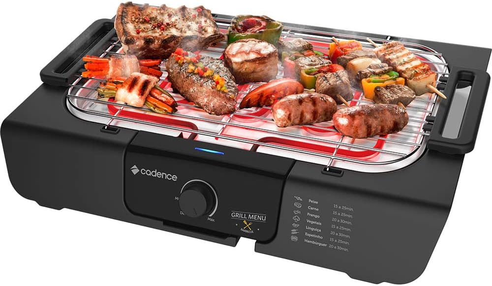 Cadence Churrasqueira Elétrica Cadence Grill Menu, GRL810, 127V