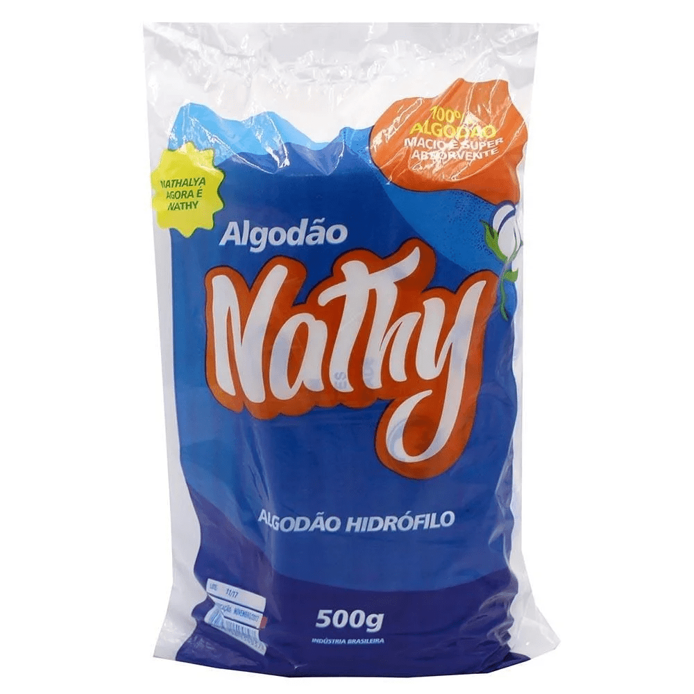 Algodão Hidrofilo 500gr - Nathy