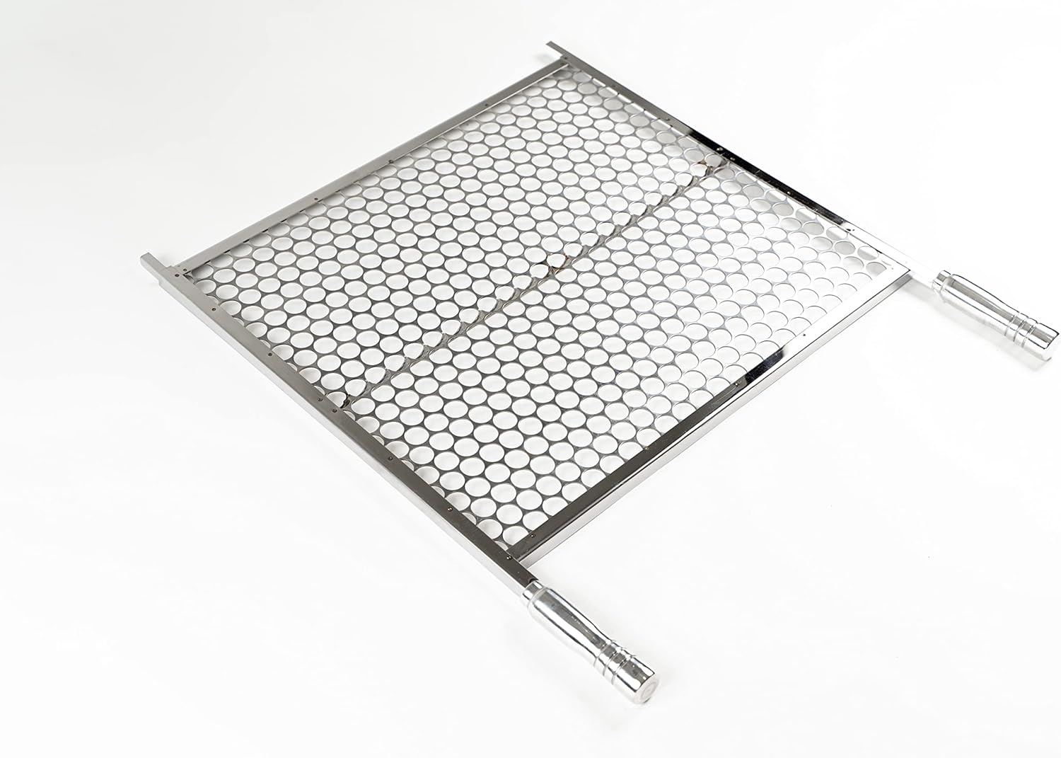 GRELHA INOX MOEDA COM REFORÇO CHURRASCO 50X50cm, 55X50cm, 60X50cm ou 65x50cm VIP INOX (50x50)