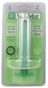 Seringa Manual Plástica 25cc S/reg. De Dose - Walmur