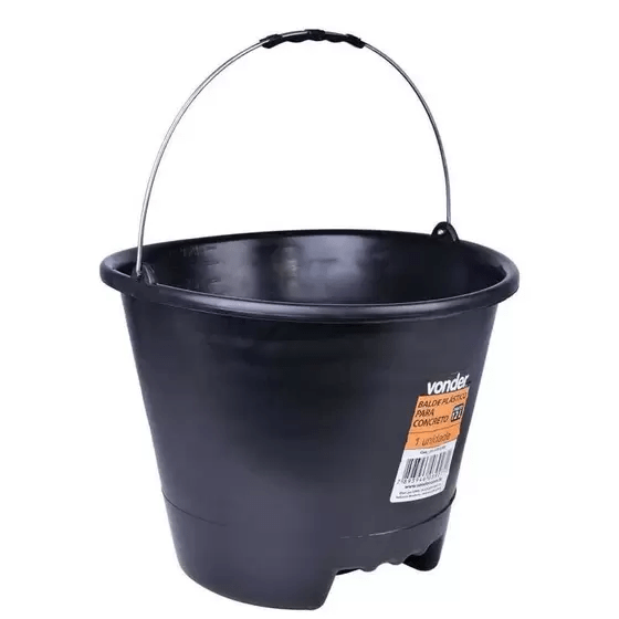 Balde Plástico Para Concreto 12l - Vonder